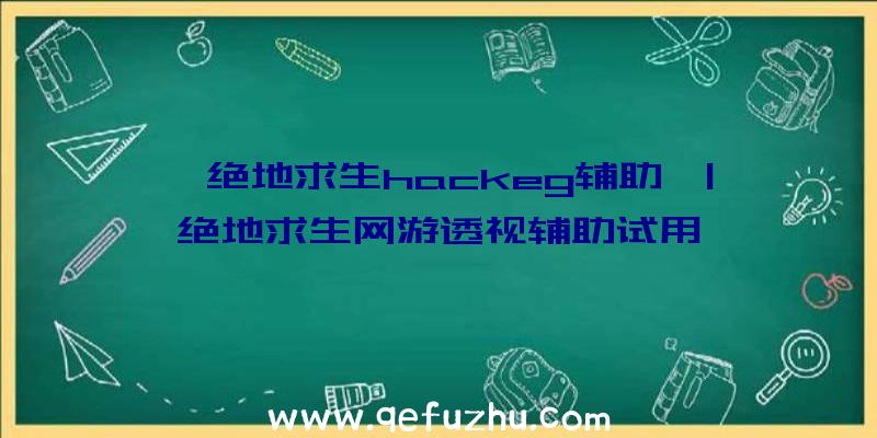 「绝地求生hackeg辅助」|绝地求生网游透视辅助试用